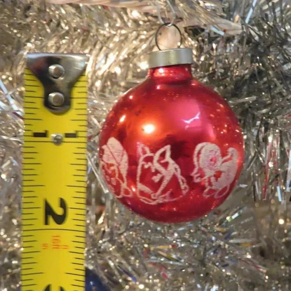 Vintage Glass Christman Ornaments Set of 3 - Picture 11 of 14